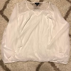 Aylx white lace dress shirt